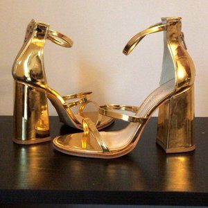 Studio F Gold Heels